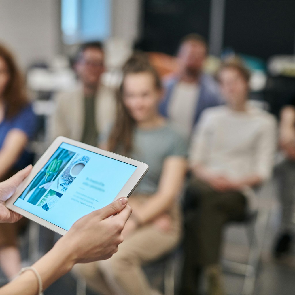 Woman Reading from Tablet training Image fauxels pexels
